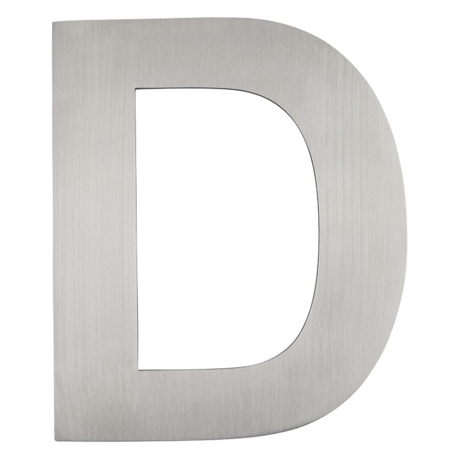 stainless steel door letter D